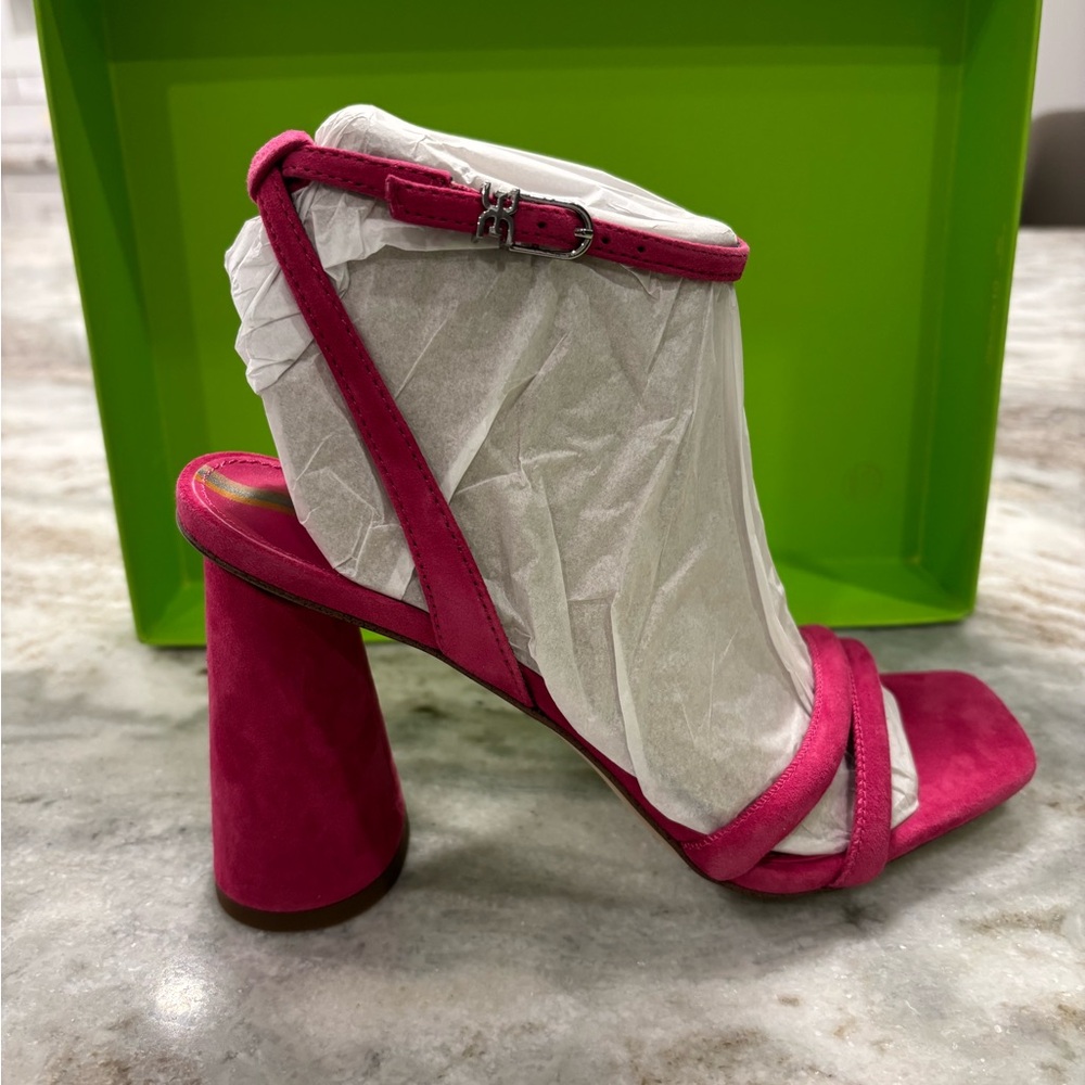 Sam Edelman Pink Block Heel Sandals